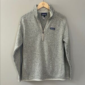 Patagonia Women’s Better Sweater in Heathered Oatmeal Gray Tan Size Large